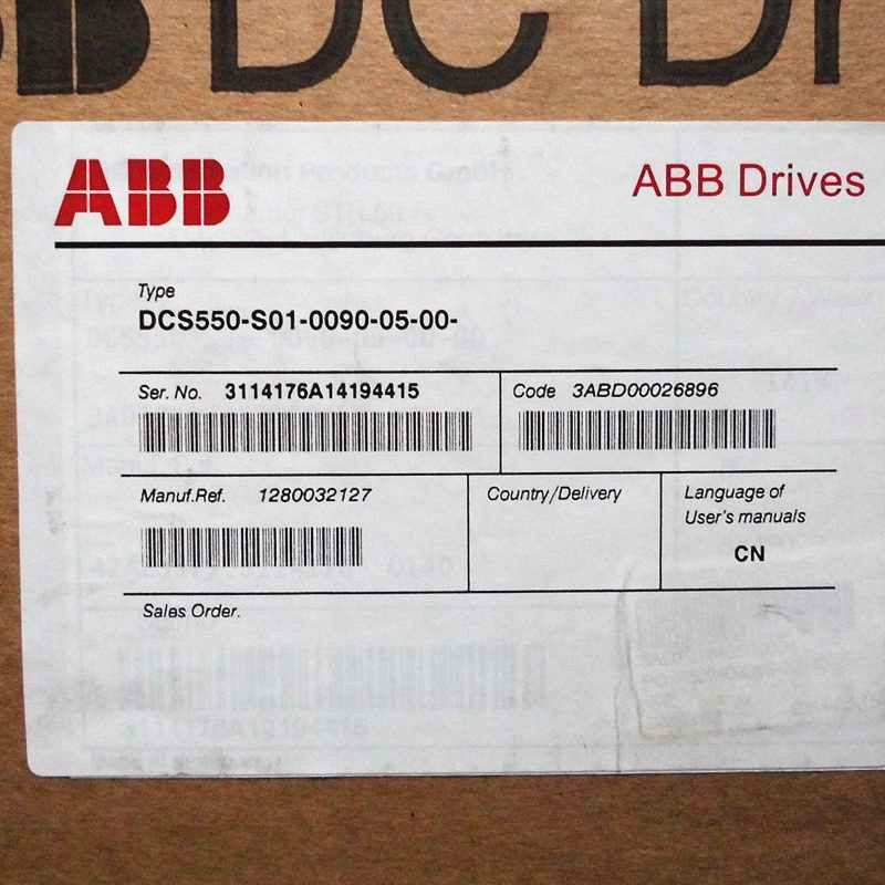 ABB DC Converter DCS550 90A DCS550-S01-0090-05-00-00